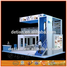 6m*6m three-side open double deck booth,modular exhibition stands system booth for trade show